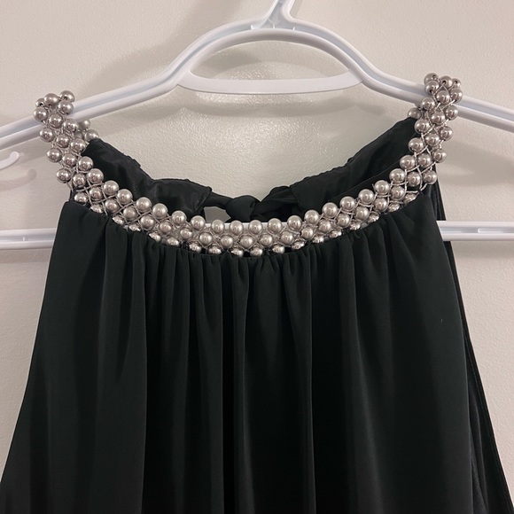 White House Black Market Beaded Halter Dress - Picture 3 of 5